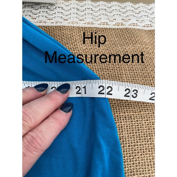 Comfy Sleeveless Turquoise Mini Sun Dress Braided Straps Elastic Waist Medium - Picture 5 of 7